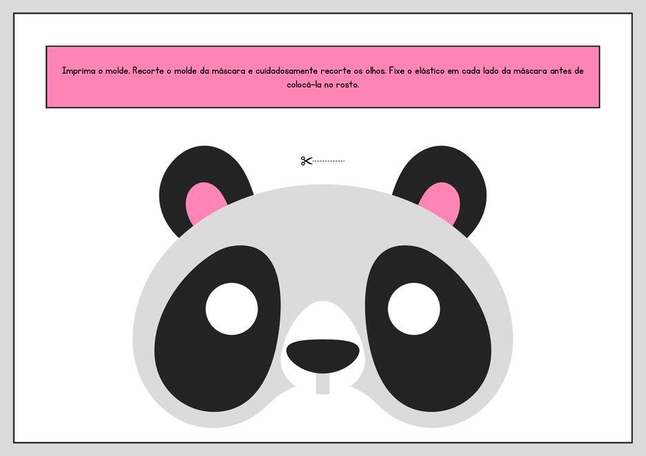 Máscaras de carnal para imprimir animais para imprimir página 2